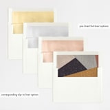"Terrazzo Frame" - Wedding Invitations in Mustard by Amy Payne - Envelope Liner Options