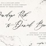 "Inky" - Wedding Invitations in Ink by Pink House Press - Close-Up