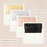 "Inky" - Wedding Invitations in Ink by Pink House Press - Envelope Liner Options