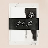 "Inky" - Wedding Invitations in Ink by Pink House Press - Assembled
