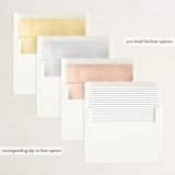 "In Love" - Wedding Invitations in Ink by Carolyn MacLaren - Envelope Liner Options