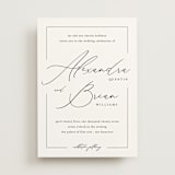 "Love Story" - Wedding Invitations in Alabaster by Liz Conley - Front