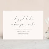 "mod" - Wedding Invitations in Creme by Nicoletta Savod - Front