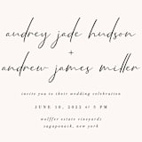 "mod" - Wedding Invitations in Creme by Nicoletta Savod - Close-Up