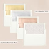 "mod" - Wedding Invitations in Creme by Nicoletta Savod - Envelope Liner Options