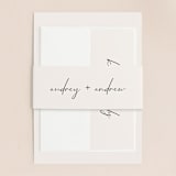 "mod" - Wedding Invitations in Creme by Nicoletta Savod - Assembled