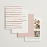 "First Love" - Wedding Invitations in Blush by Pixel and Hank - Back of Card Options
