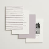"First Love" - Wedding Invitations in Lilac by Pixel and Hank - Back of Card Options