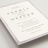 "First Love" - Wedding Invitations in Lilac by Pixel and Hank - Detail