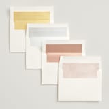 "First Love" - Wedding Invitations in Blush by Pixel and Hank - Envelope Liner Options