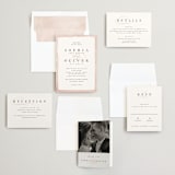 "First Love" - Wedding Invitations in Blush by Pixel and Hank - Invitation Suite