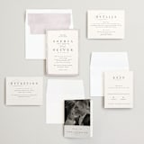 "First Love" - Wedding Invitations in Lilac by Pixel and Hank - Invitation Suite