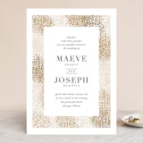 "Organic Dots" - Wedding Invitations in Champagne by lena barakat - Front