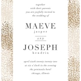 "Organic Dots" - Wedding Invitations in Champagne by lena barakat - Close-Up
