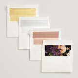 "Desire" - Wedding Invitations in Cotton by Jennifer Postorino - Envelope Liner Options
