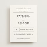 "Ordered Grace" - Wedding Invitations in Snow by That Girl Press - Front