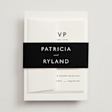 "Ordered Grace" - Wedding Invitations in Snow by That Girl Press - Assembled