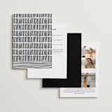 "Madison Ave" - Wedding Invitations in Linen by Design Lotus - Back of Card