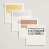 "Madison Ave" - Wedding Invitations in Linen by Design Lotus - Envelope Liner Options