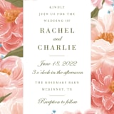 "Peony Gardens" - Wedding Invitations in Peony by Inna Moreva - Close-Up