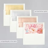 "Peony Gardens" - Wedding Invitations in Peony by Inna Moreva - Envelope Liner Options