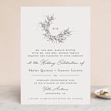"A Sketched Wreath" - Wedding Invitations in Concrete by Plain White Paper Co - Front
