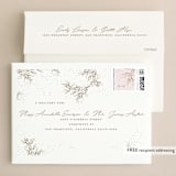 "A Sketched Wreath" - Wedding Invitations in Toffee by Plain White Paper Co - FREE Recipient Addressing