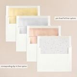 "A Sketched Wreath" - Wedding Invitations in Concrete by Plain White Paper Co - Envelope Liner Options
