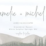 "muted mountains" - Wedding Invitations in Splendid Day by Deborah Chou - Close-Up