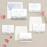 "muted mountains" - Wedding Invitations in Splendid Day by Deborah Chou - Invitation Suite