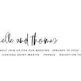 "Moderne" - Wedding Invitations in Ink by Lori Wemple - Close-Up