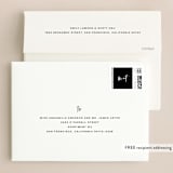 "Moderne" - Wedding Invitations in Ink by Lori Wemple - FREE Recipient Addressing