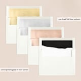 "Moderne" - Wedding Invitations in Ink by Lori Wemple - Envelope Liner Options