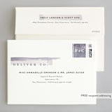 "Sea Splash" - Wedding Invitations in Amethyst by Alethea and Ruth - FREE Recipient Addressing