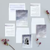 "Sea Splash" - Wedding Invitations in Amethyst by Alethea and Ruth - Invitation Suite