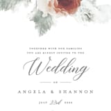"rose drop" - Wedding Invitations in Rose by Cass Imagines - Close-Up