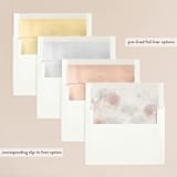 "rose drop" - Wedding Invitations in Rose by Cass Imagines - Envelope Liner Options