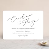 "Scripted Romance" - Wedding Invitations in Classic by Katherine Moynagh - Front