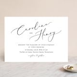 "Scripted Romance" - Wedding Invitations in Classic by Katherine Moynagh - Front