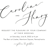"Scripted Romance" - Wedding Invitations in Classic by Katherine Moynagh - Close-Up