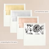 "Scripted Romance" - Wedding Invitations in Classic by Katherine Moynagh - Envelope Liner Options