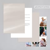 "Overjoyed" - Wedding Invitations in Taupe by Ana Sharpe - Back of Card