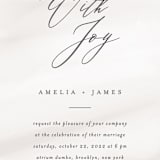 "Overjoyed" - Wedding Invitations in Taupe by Ana Sharpe - Close-Up