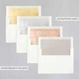 "Overjoyed" - Wedding Invitations in Taupe by Ana Sharpe - Envelope Liner Options