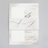 "Overjoyed" - Wedding Invitations in Taupe by Ana Sharpe - Assembled
