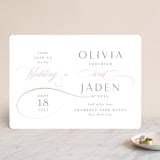 "Gramercy" - Wedding Invitations in Blush by Kristie Kern - Front