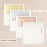 "Gramercy" - Wedding Invitations in Blush by Kristie Kern - Envelope Liner Options
