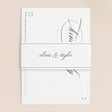 "Scripted Union" - Wedding Invitations in Pearl by Kelly Schmidt - Assembled