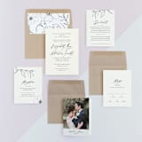 "Elysium" - Wedding Invitations in Linen by Design Lotus - Invitation Suite
