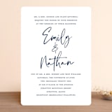 "Semi Formal" - Wedding Invitations in Navy by Kerry Doyle - Front